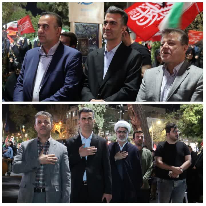 حضور رییس، معاونین، مدیران و کارکنان دانشگاه علوم پزشکی اراک در دویست و یازدهمین شب از اجتماع شبانه مردم ولایت مدار شهر اراک و تجدید بیعت با آرمان های انقلاب اسلامی